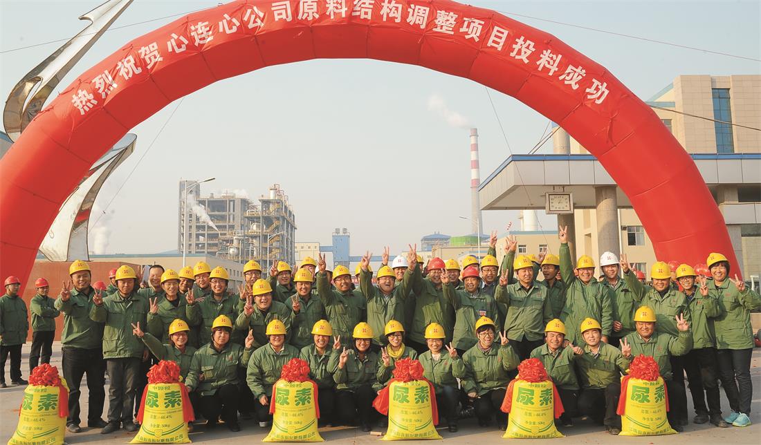 2013年，原料結(jié)構(gòu)調(diào)整項(xiàng)目開車成功